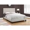 Homeroots 45.75 in. Beige & Black Solid Wood, MDF, Foam & Linen Full Size Bed 333287 - alternate 3